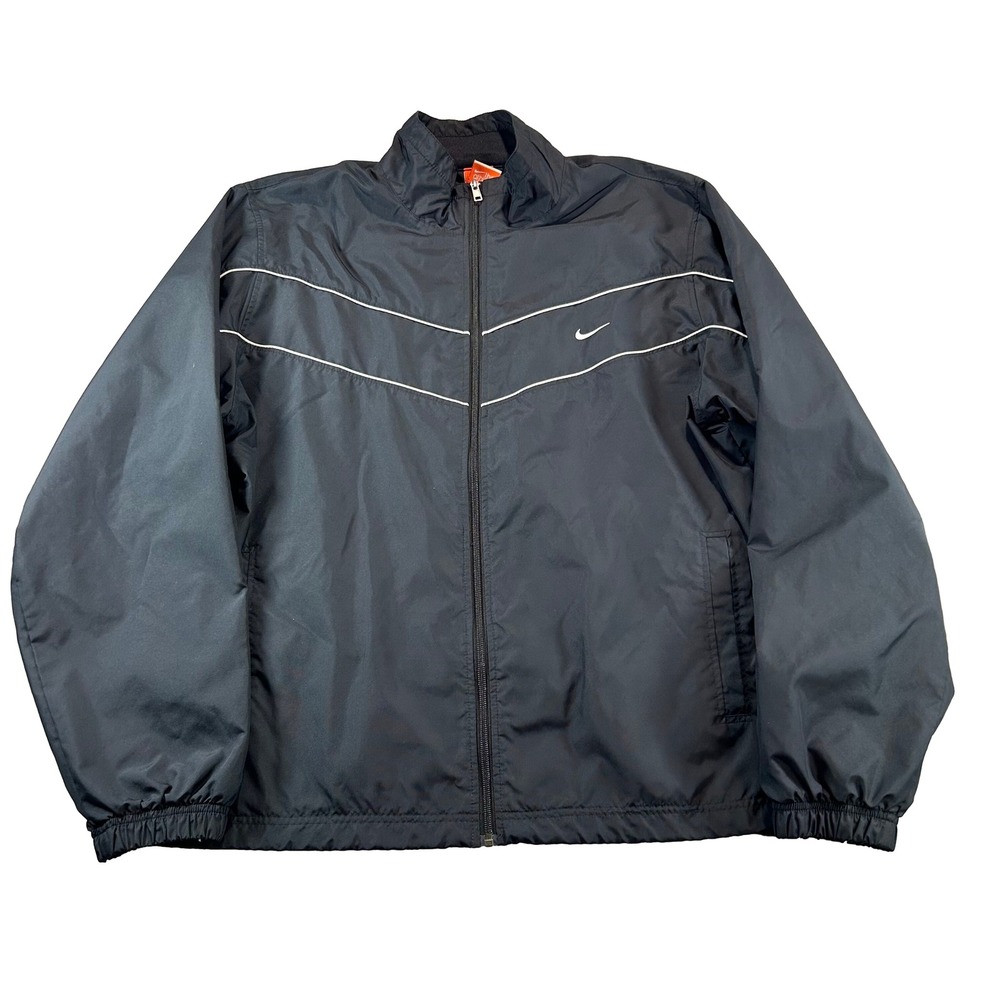 Nike Windbreaker Track Jacket Mens XXL Black Athletic Dept Full Zip 341569-011